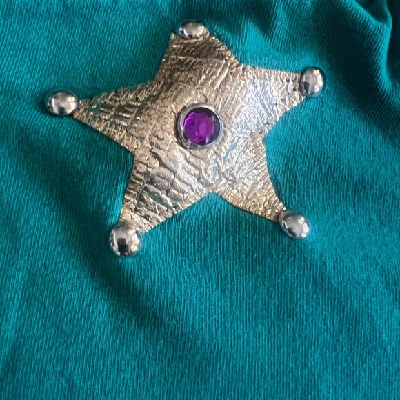 Y2K Western Tshirt - Embellished - Green - Cowgirl - One Size - Picture 9 of 10